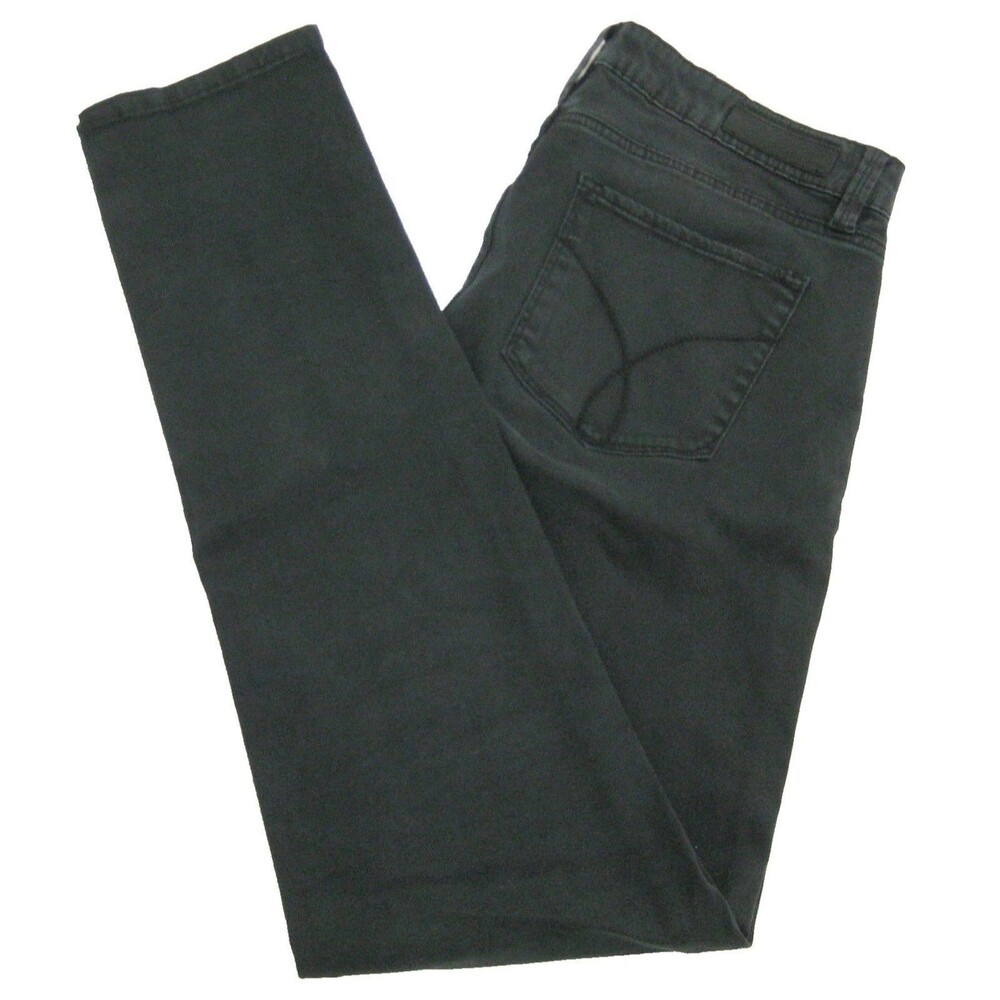 Calvin Klein Jeans Womens Size 6 Black Denim Pants 5 Pockets Zipper Fly 29x30